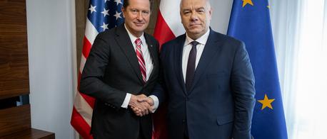 Sasin o spotkaniu z ambasadorem USA: Rozmawialiśmy m.in. o rozwoju energetyki jądrowej w Polsce
