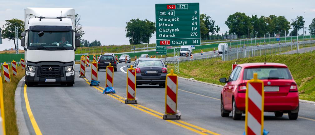Udostępniono kolejny fragment S7 dwupasmówki z Warszawy do Gdańska