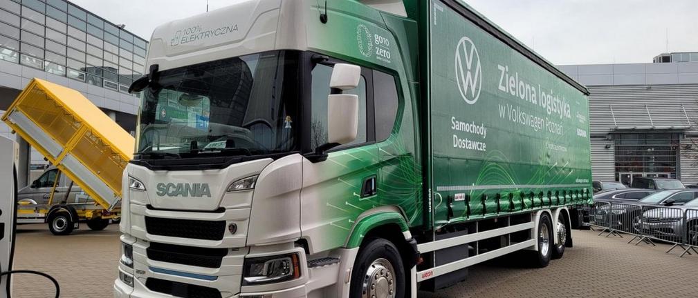 Pierwsza elektryczna ciężarówka obsługuje dostawy dla Volkswagen Poznań