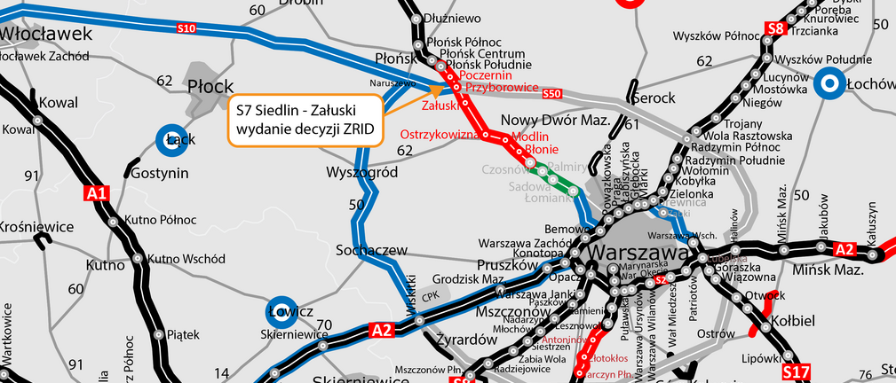 Może ruszać budowa ostatniego odcinka S7 pomiędzy Płońskiem a Czosnowem