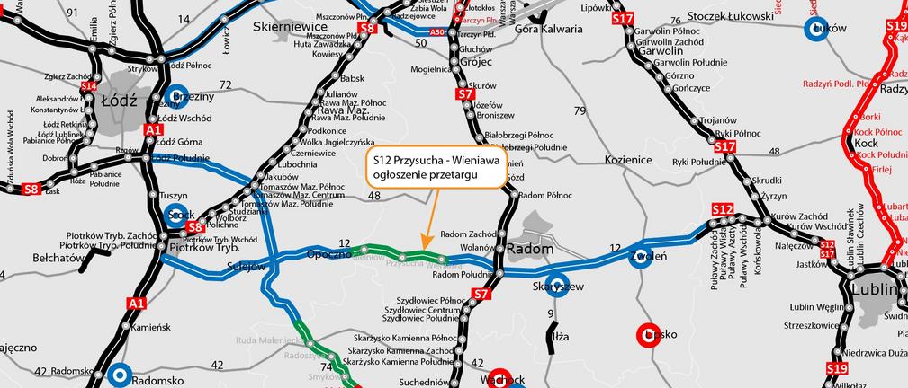 Drugi mazowiecki odcinek S12 w przetargu