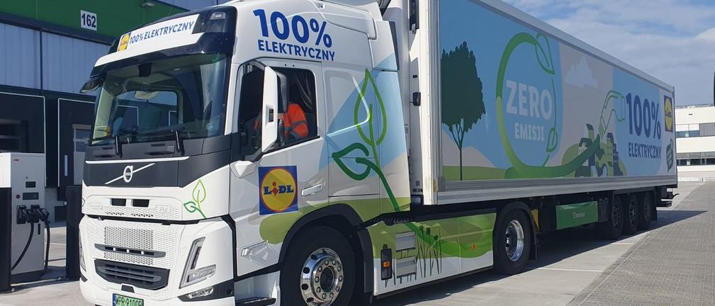 Lidl Polska ma w swojej flocie dwa elektryczne pojazdy Volvo Trucks