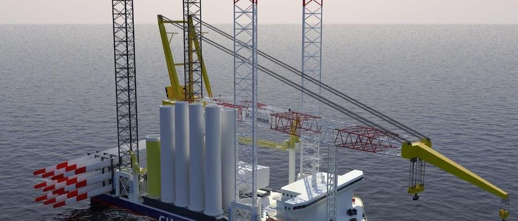 Na próby morskie wyrusza nowy statek do instalacji turbin wiatrowych XXL