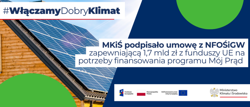 Resort klimatu zapewnia finansowanie kolejnej edycji programu Mój Prąd