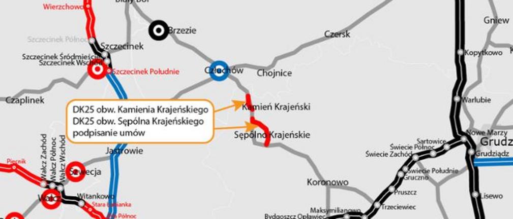 Powstaną obwodnice Kamienia Krajeńskiego i Sępólna Krajeńskiego