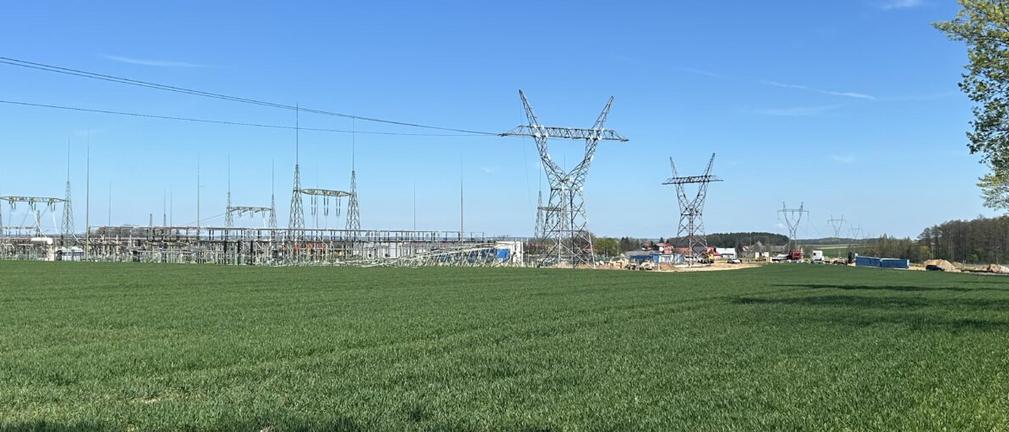 Kwiecień na budowie stacji elektroenergetycznej Nysa